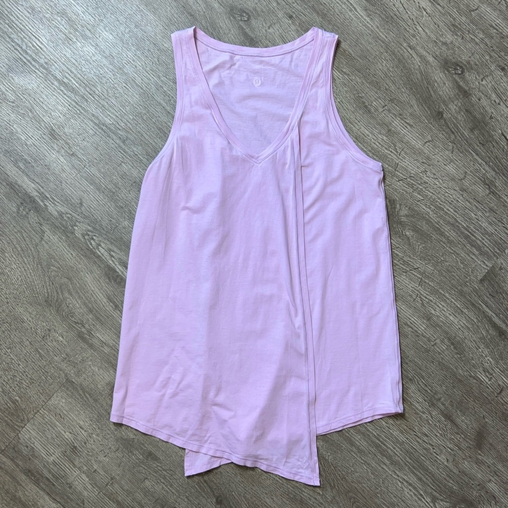Lululemon Criss‎ Cross Front Pink Tank Top